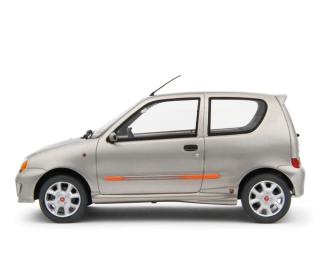 Fiat Seicento Sporting Abarth 1998 Grigio metallizzato Laudoracing 1:18 Resinemodell (Türen, Motorhaube... nicht zu öffnen!)